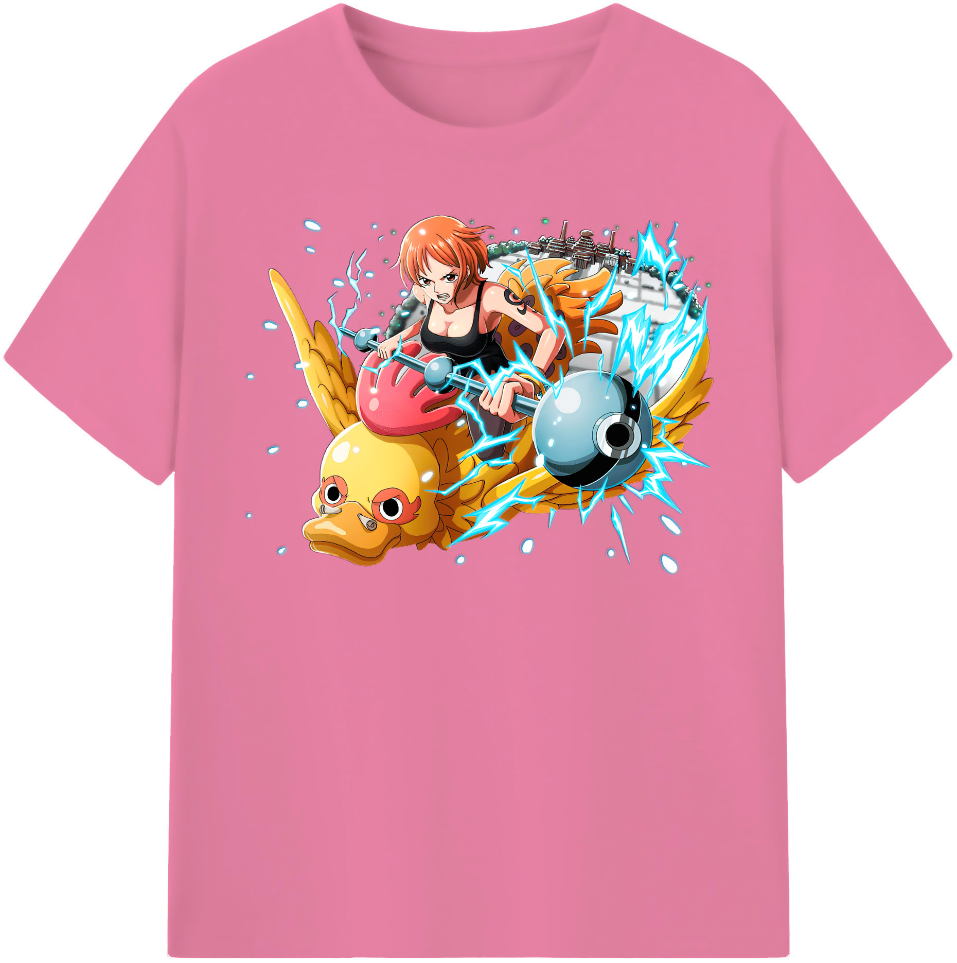 ワンピース ナミ ONE PIECE Nami 綿100％半袖Tシャツ（フロントプリント）